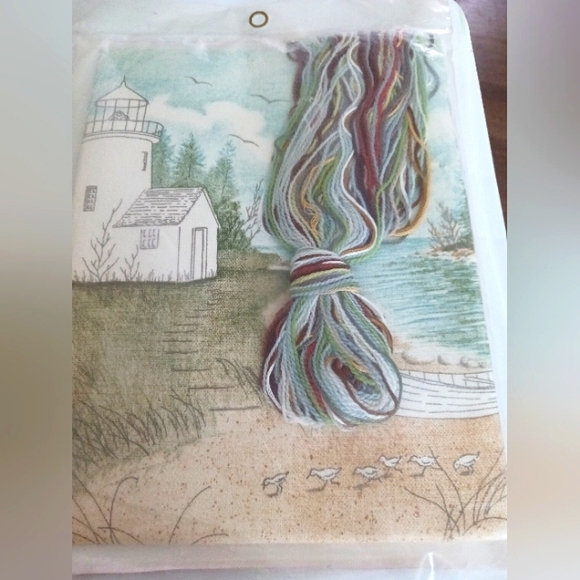 Cathy Needlecraft Kit Lighthouse Cove #514 Vintage Made in USA - Picture 5 of 6